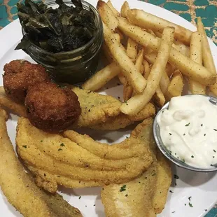 Fried Catfish &amp; Collard Greens