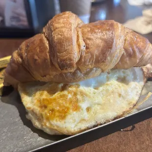 Ham and cheese croissant