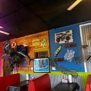 the interior of the restaurant