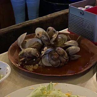 Clams waiting to be eaten