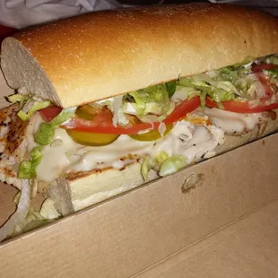 Turkey Po'Boy the bread and roumalade is over the top!