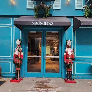 the entrance to magnolias