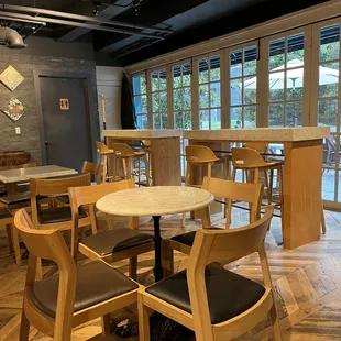 Interior (outdoor seating seen through the window)