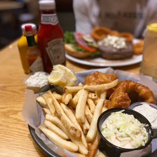 Fish and Chips w/ coleslaw