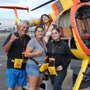 Photos the staff takes before the ride!