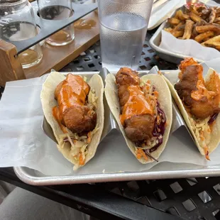 Fish Tacos and House-cut Fries