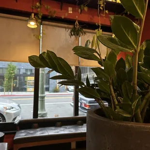 Waiting area and street view