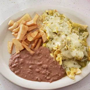 chilaquiles with verde sauce
