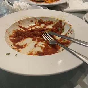 Sorry but this is all that&apos;s left of my spaghetti Bolognese - yes, it was THAT good.