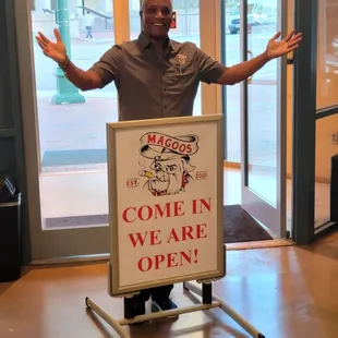 The owner Magoos Cigar Lounge