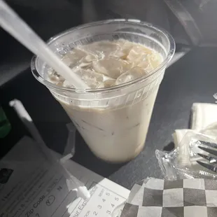 Babbling nut. Good but ice melts quickly. Drink fast or it's water. Lol