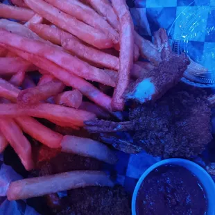 Shrimp and fries