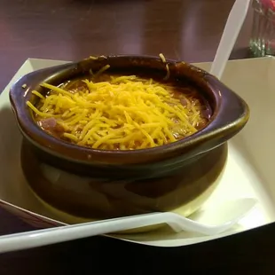 Their famous chili, sweet and yummy.