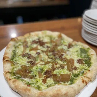 Pesto Bacon Pizza!!