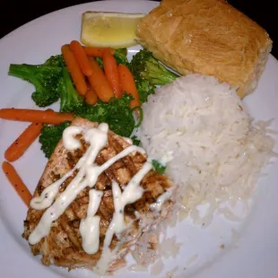 Grilled Salmon Caesar