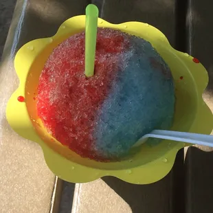 Strawberry and coconut; YUM!