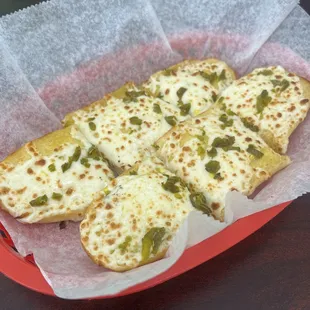 Jalapeno Garlic Bread with Cheese