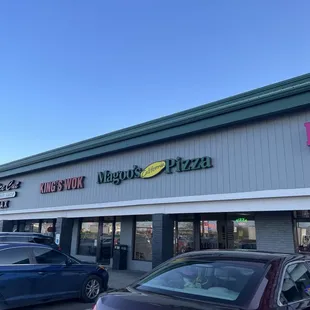 the front of the restaurant
