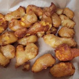 Beer battered cheese curds