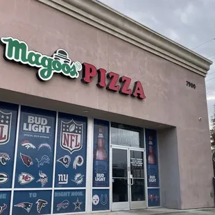 the front of a restaurant