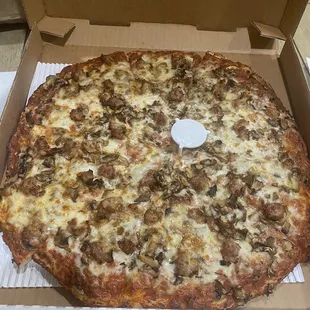 Mushroom and sausage