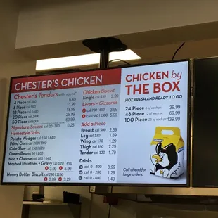 Chicken menu
