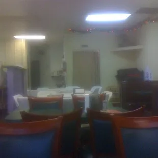 Not much to look at. They turned on the lights when I sat down.