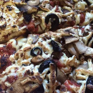 This!!! Magoo's has vegan cheese now! So cool. I just noticed it tonight as I looked at the online menu on Yelp.