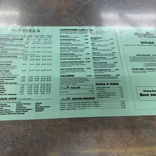 Menu January 2024