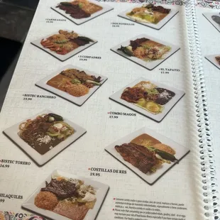 Platter Menu Side #1