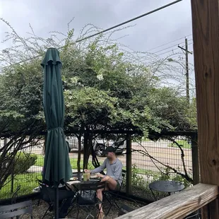 Outdoor seating area