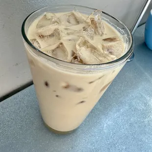 Iced breve honey latte