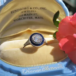 Dazzingly Art Deco style engagement ring.
