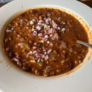 Chili no cheese. Pretty good!