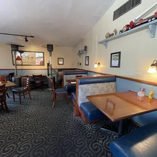 a view of the dining area