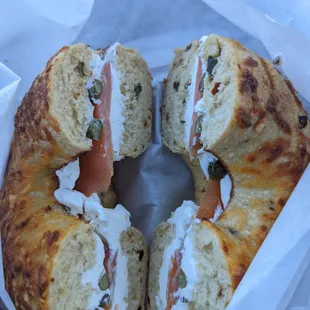 Lox Jalapeno Cheese Bagel