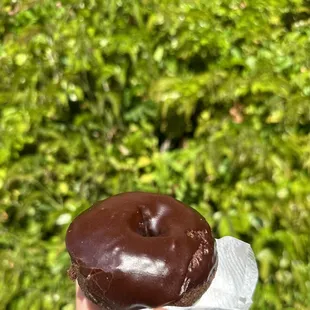 Chocolate cake donut