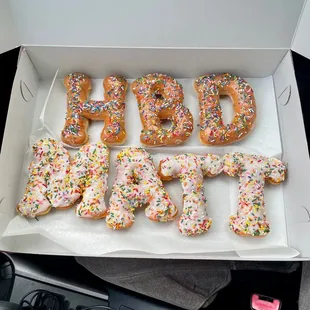 Birthday letters! large letters :)