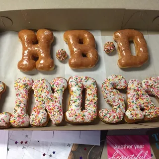Custom Letter Donuts (Must Pre-order)