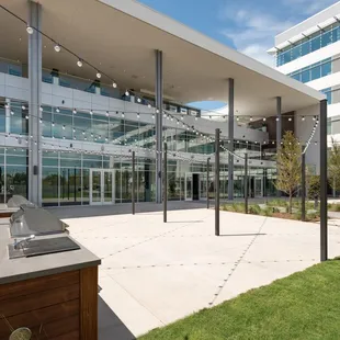 the outside of the building