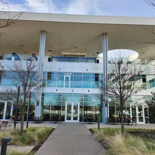 the outside of the building