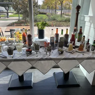 Sunday Bloody Mary bar.
