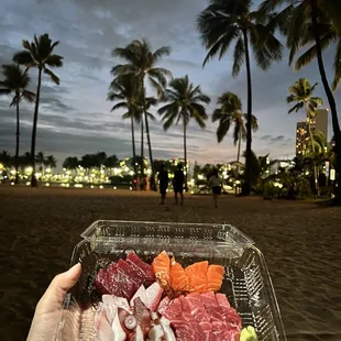 A. Small sashimi platter with chutoro upgrade