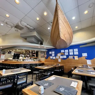 the interior of a restaurant