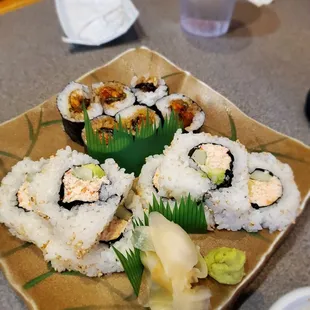Unagi Roll &amp; California Roll