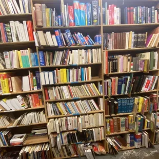 Large foreign language literature section