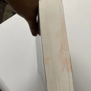 They replaced my brand new textbook with an old stained book