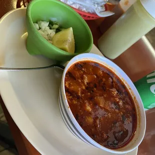 Menudo and tacos
