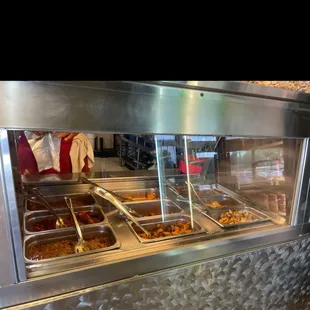 a view of the buffet area