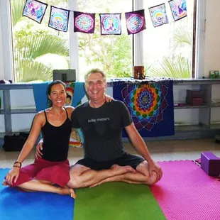 Murti Hower &amp; Larina Hawkins-Hower, husband and wife team at Maha Fusion Yoga.